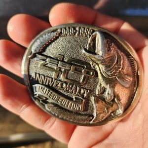 Limited Edition Zebco Brass Belt Buckle
